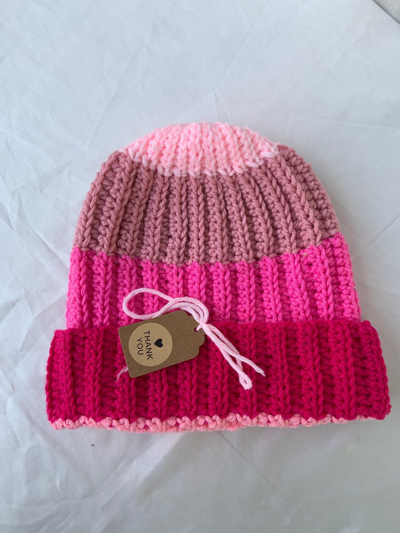 Handmade Gradient Crochet Beanie: Rainbow Ombre Unisex Winter Hat; Colorful & Cozy Gifts