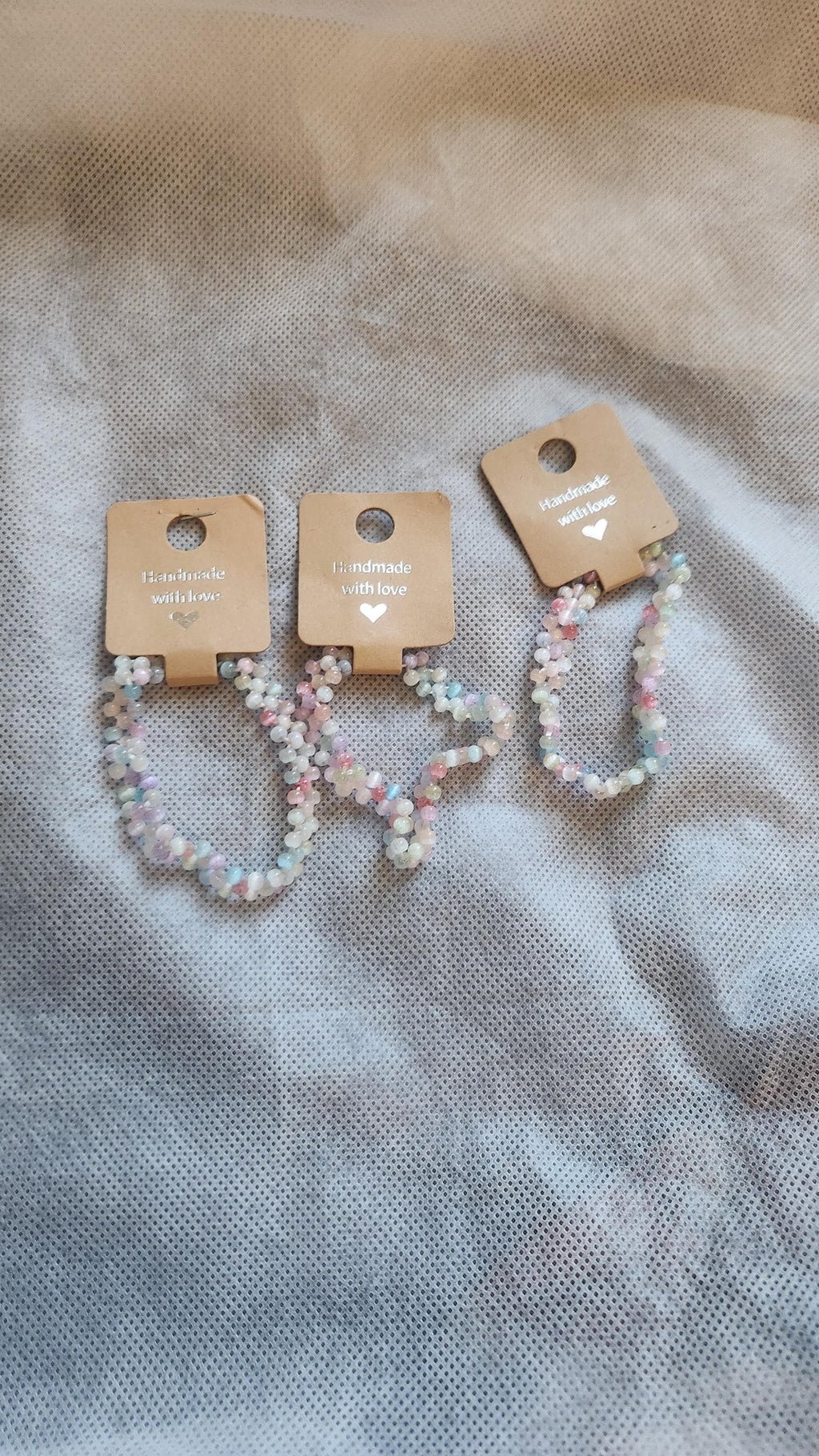 Handmade Ombre Elastic Bead Bracelets; Cat Eye Pastel Seed Glass Bead Choker Wrist and Anklet Jewelry; Special, Cute & Thoughtful Gifts