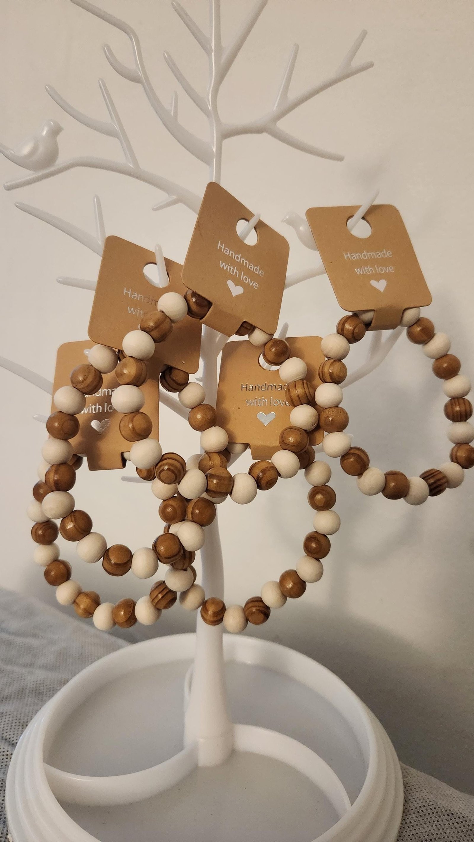 African Wooden Bead Bracelet: Unisex Elastic Wrist and Anklet Motherland Jewelry Ornaments