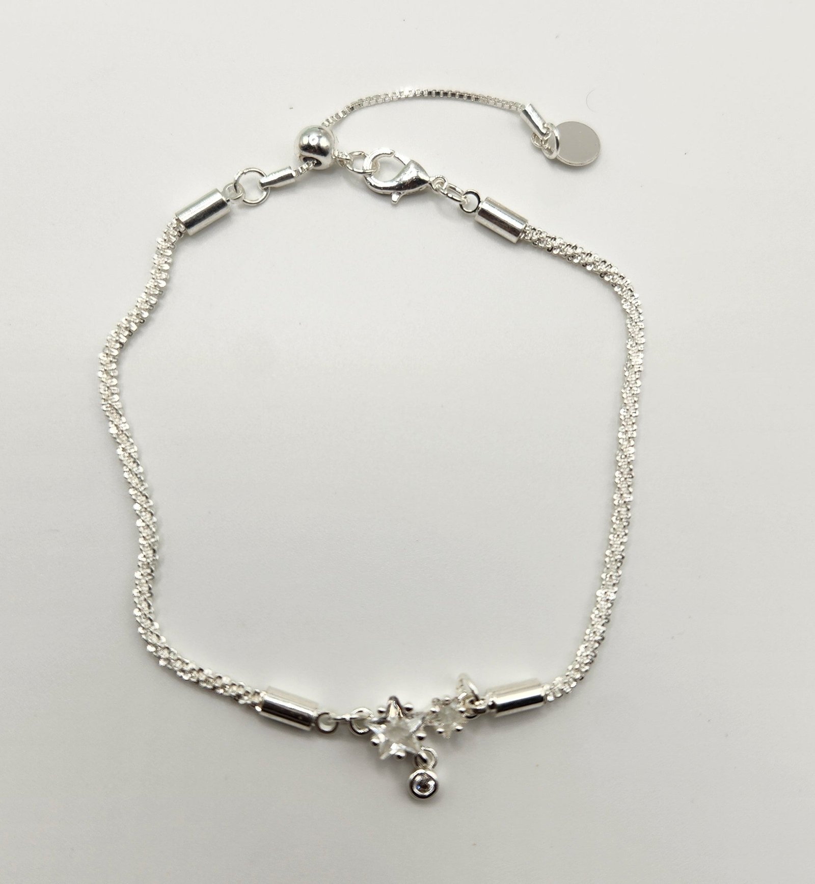 Twisted Chain Star Women's Adjustable Bracelet. Suitable for Bridal and other events; perfect gift choice