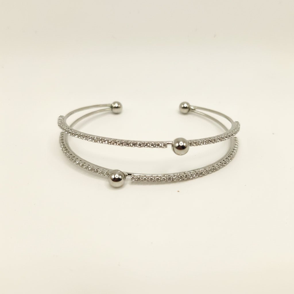 Silver Wrist Bangle Bracelet for Women