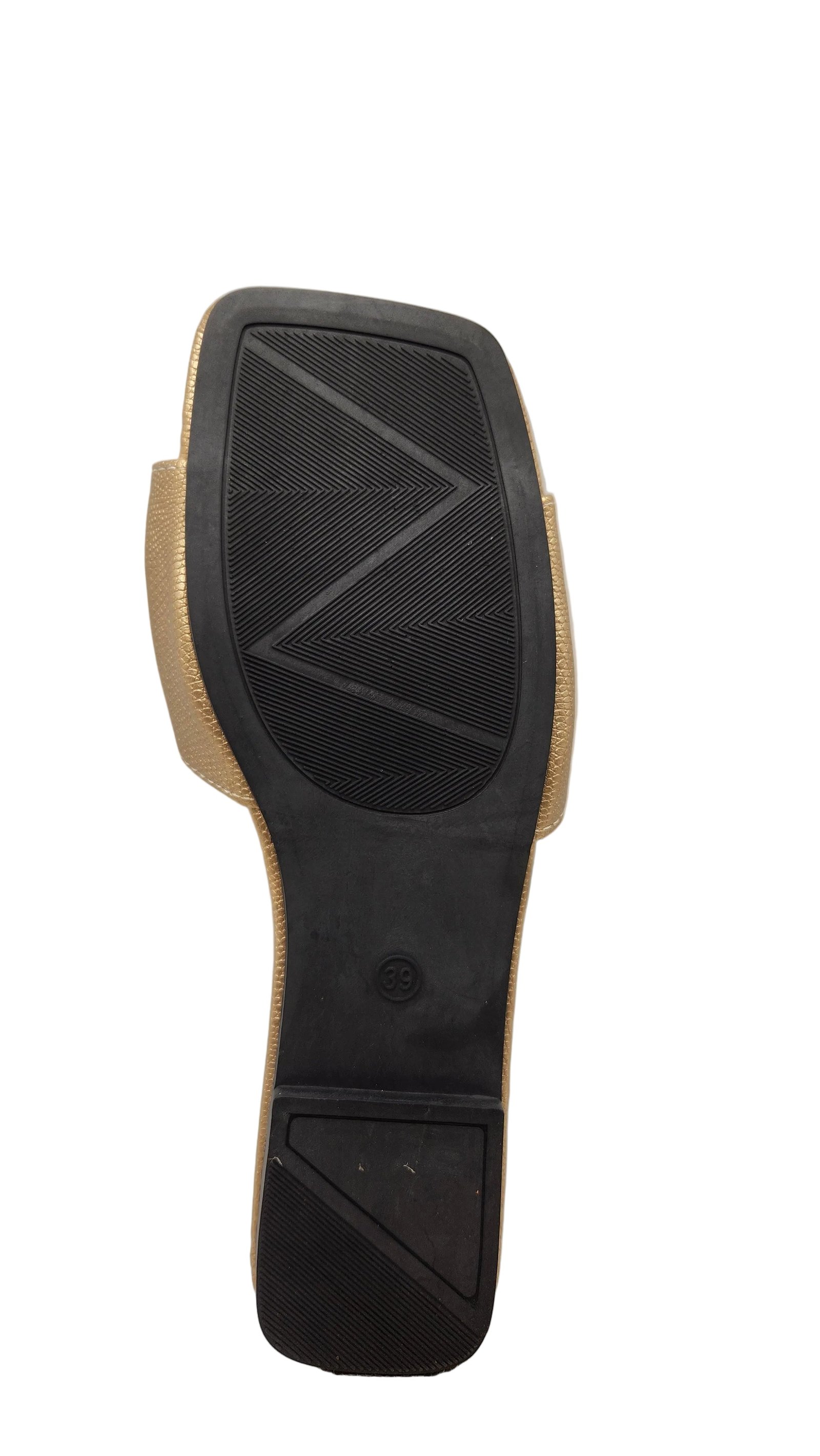 Scaly Skin Women's Slippers in Gold with Accents